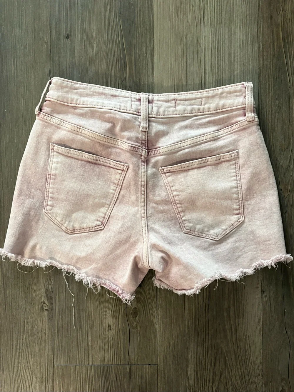 Universal Thread Pink High Rise Midi Denim Shorts